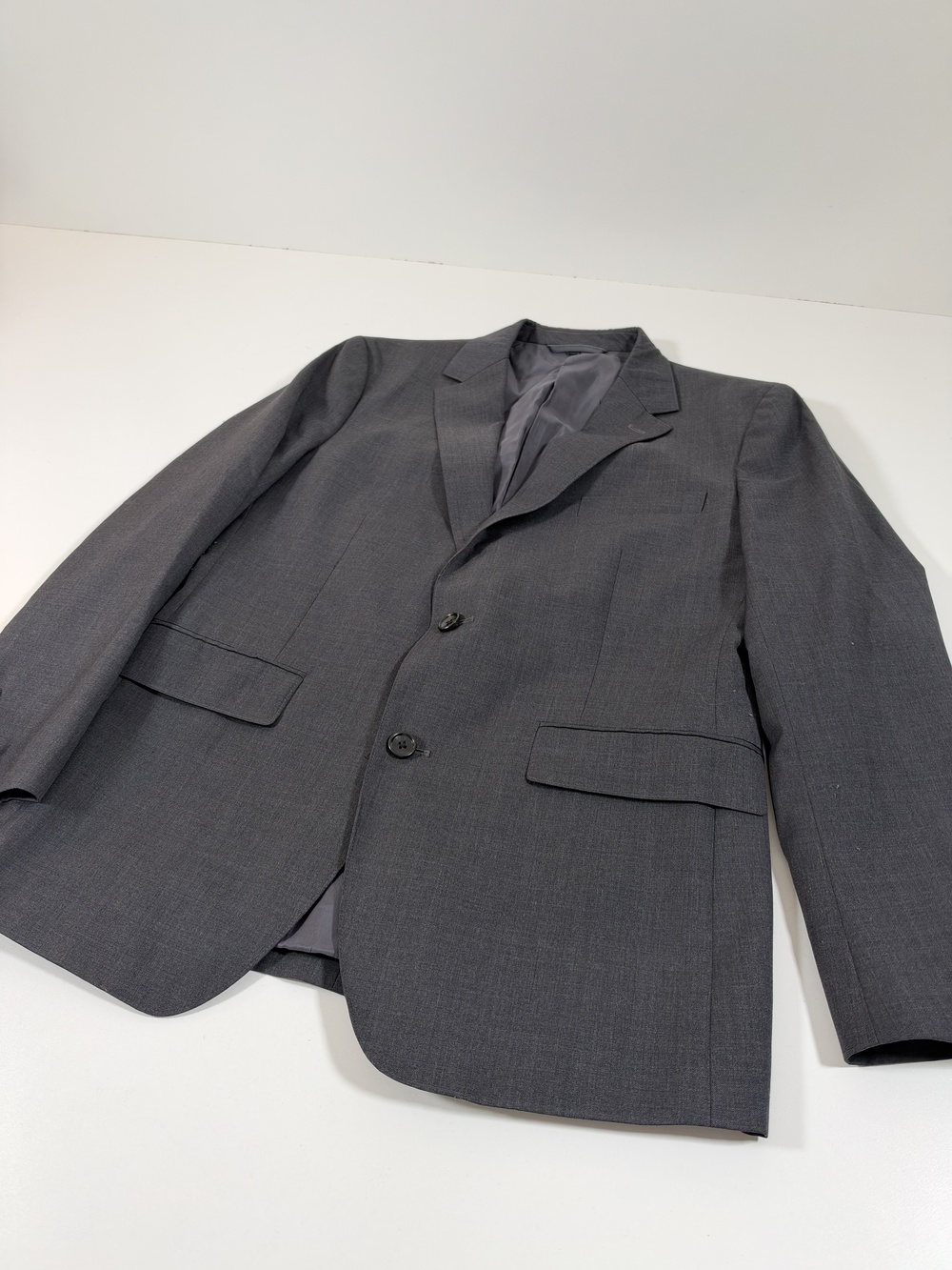 Bonobos Suit Jacket Mens 40R Gray Wool Blend Slim Fit 2 Button Notch Lapel